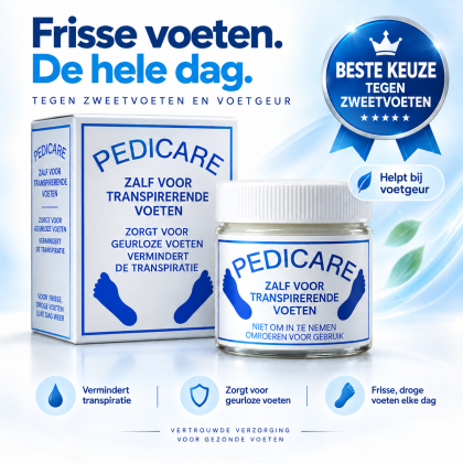 Pedicare zalf tegen zweetvoeten